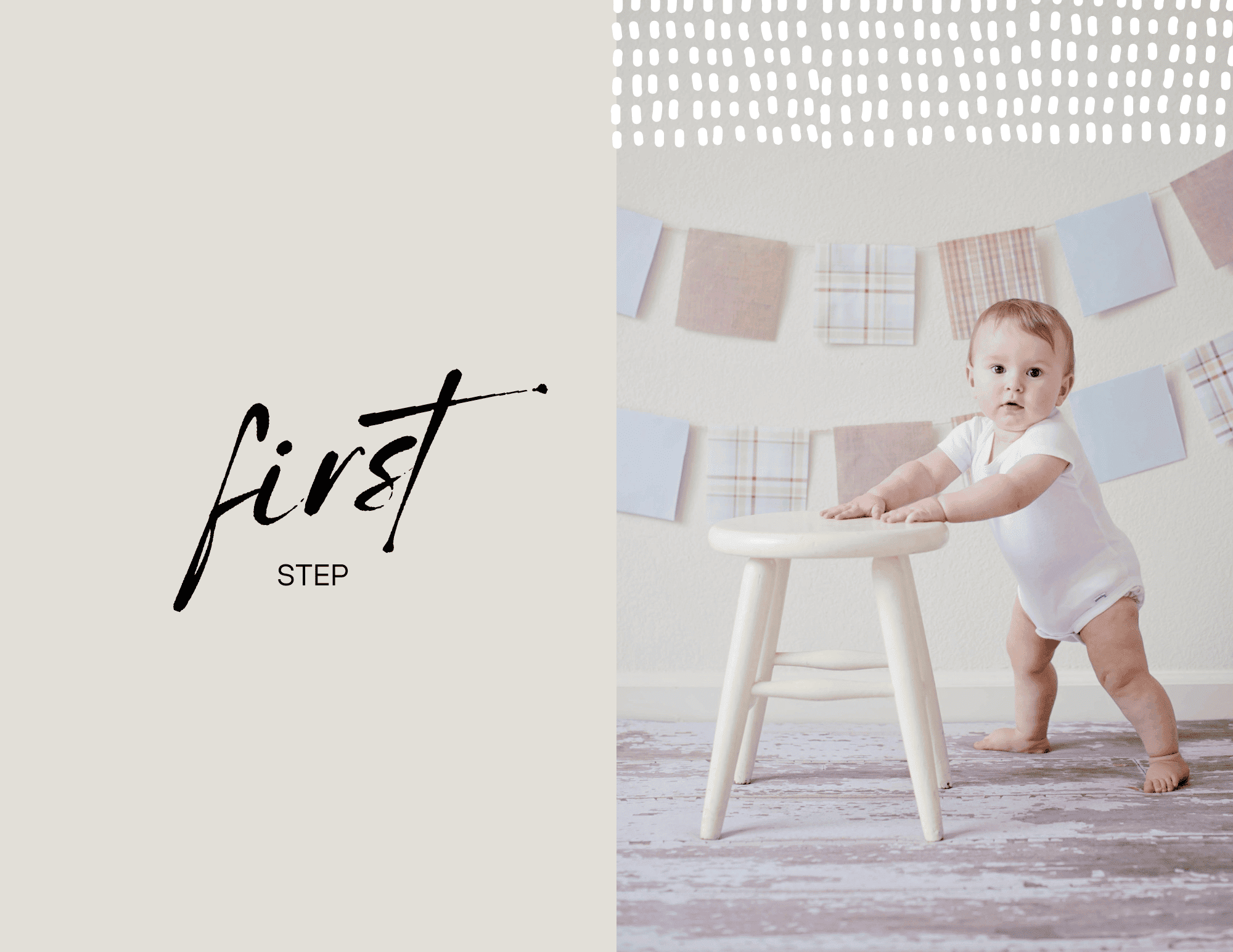 Album Photo Bébé - Beige Pastel Minimaliste 5 Album Photo Bébé - Beige Pastel Minimaliste – Image 5